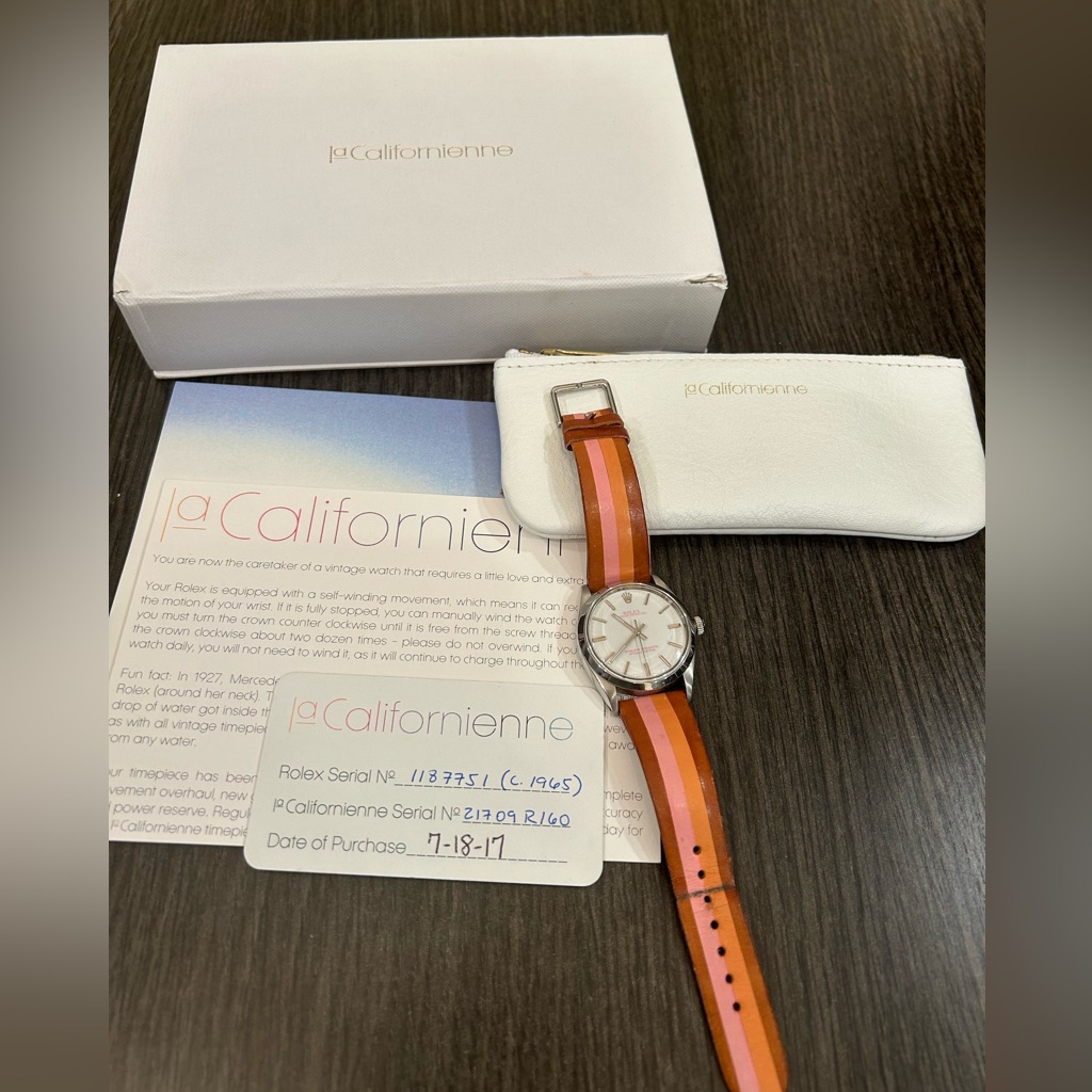 Euc La Californienne Vintage Rolex Oyster Perpetual